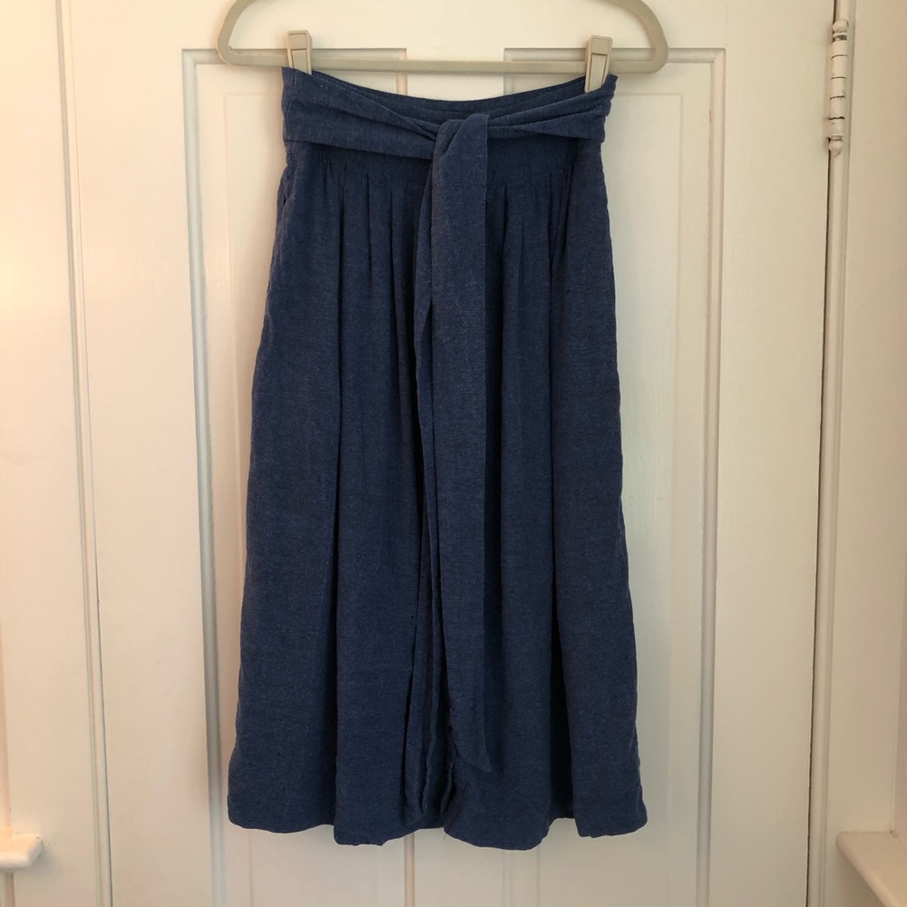 Sea New York Tie Waist Midi Skirt
